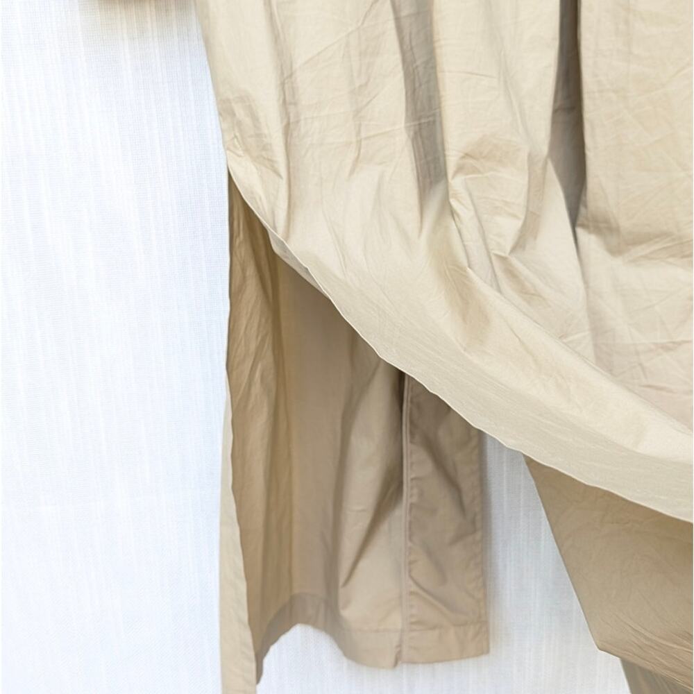 Massimo Dutti Trench Coat 6743/823/830 Womens M Tan Single-breasted Belted Long - Picture 5 of 13
